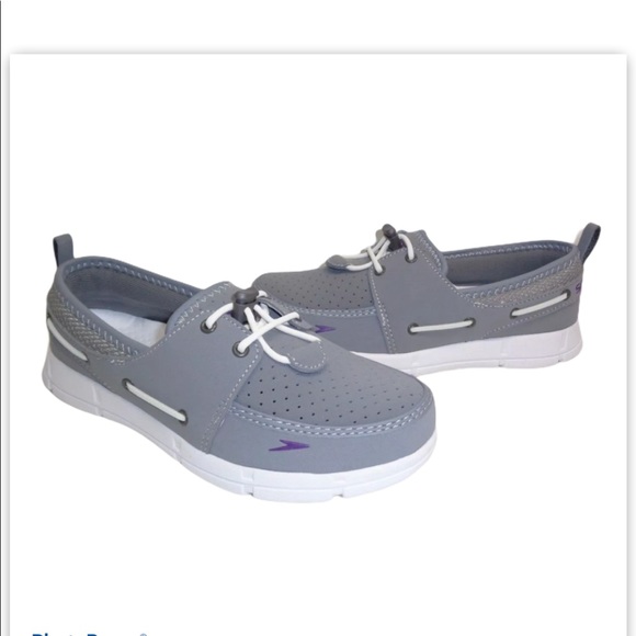 Speedo Size 9 Port Shoe Grey Boat Shoes 